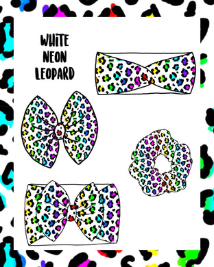White Neon Leopard