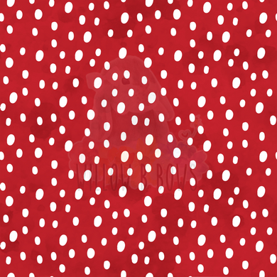 Watercolor Red Dots