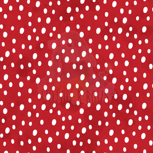 Watercolor Red Dots