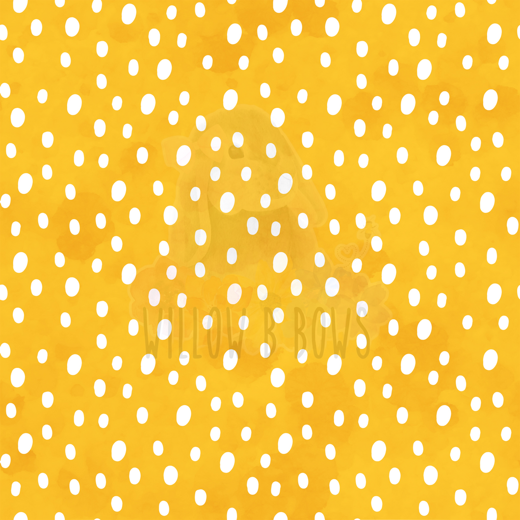 Watercolor Yellow Dots