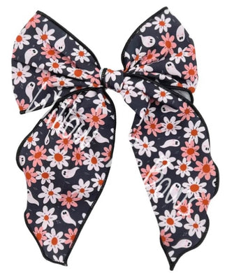 Floral Ghosts Oversized School Girl Clip